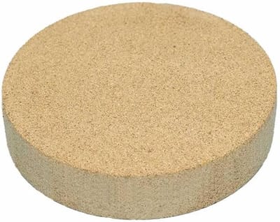Schoorsteensluiting Blinddeksel - Kachelpijp Afsluiten - Veilig Afsluiten - Vuurvast Vermiculiet - Ø 120x50 mm - Beige