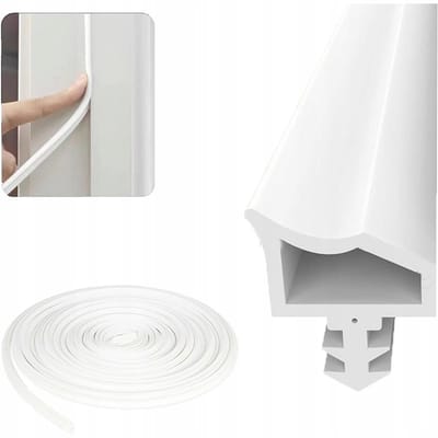 Deurafdichtingsstrip - Geluidsisolatiestrip - 200 cm - Tochtstrip voor Deuren - Wit