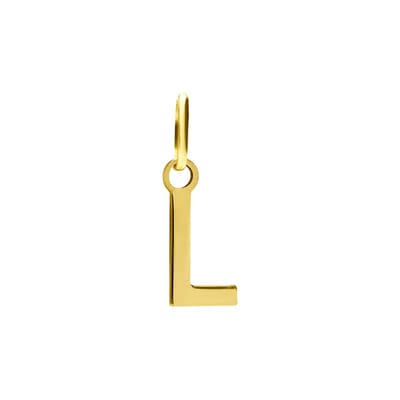 Lucardi Dames 14 karaat gouden letter hanger alfabet - Hanger - 14 Karaat Goud - Goud