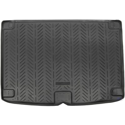 Tapis De Coffre Caoutchouc Premium Pour Volkswagen Touareg 2002-2018, Bord Haut, Antidérapant, Inodore, Toutes Saisons noir