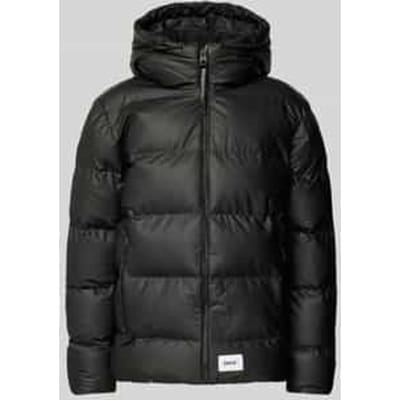 Gewatteerd jack met labelpatch, model 'Dover’