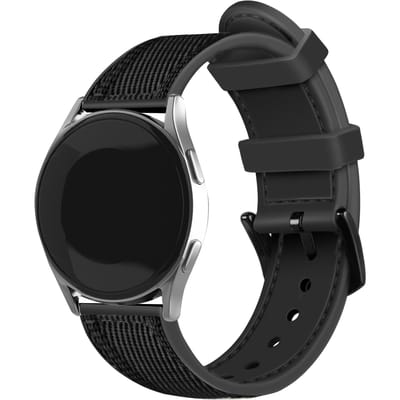 Huawei Watch GT 6 - 46mm nylon hybrid bandje (zwart)