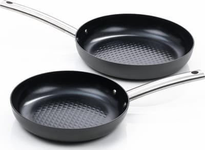 ISENVI Murray Koekenpan Set - Pannenset Inductie - Keramisch - 4 Delig - PFAS, PTFE Vrij - Alle warmtebronnen - Koekenpannenset