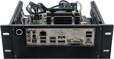 NAS PC Behuizing - Serverkast Mini-ITX - Homelab Projecten - Gemaakt van Gerecycled PETG - 2U 10 inch - Zwart