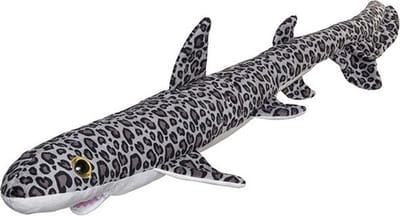 Nature Planet luipaard haai knuffel - 110 cm - pluche - haaien - zeedieren - gevlekt