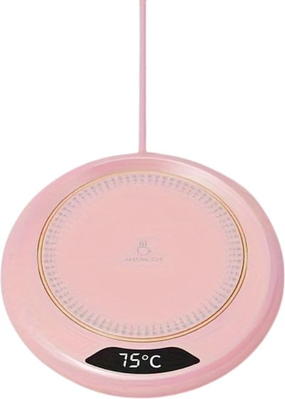 Livano Cup Warmer - Mok Warmer - Mug Warmer - Koffie Warmer - Verwarmde Onderzetter - Koffie Warmhouder - Koffiekop Verwarmer - Kop Warmer - USB - Kopjes - Thee - Roze