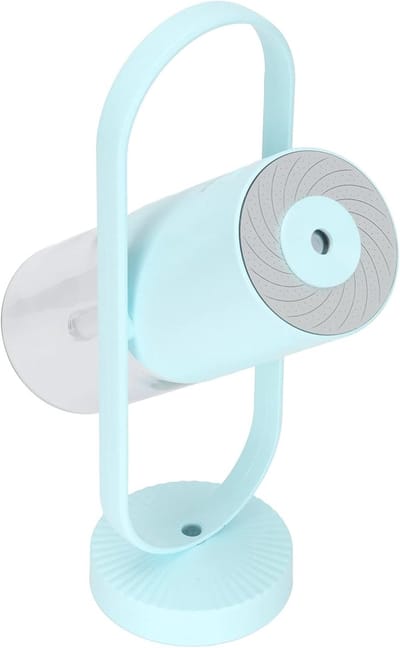 Draagbare Luchtbevochtiger - Mini Vernevelaar - Droge Lucht Bestrijden - 7 Kleuren Verlichting - 200ml Reservoir - Lichtblauw