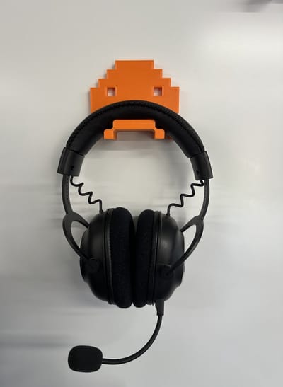 Space Invaders Hoofdtelefoonhouder - muurbevestiging - wandbevestiging - Oranje