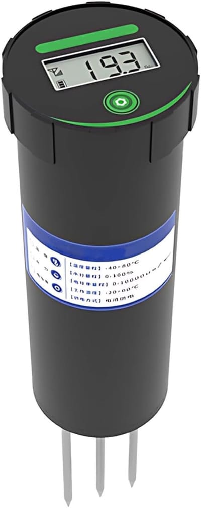 Digitale Bodem Tester - Grond Monitor - Planten Verzorgen - Snelle Metingen - 18 Cm Sonde - Zwart