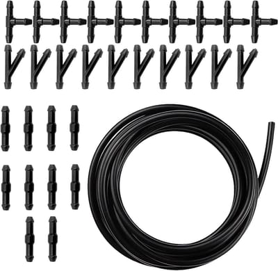 400 cm Windscreen Washer Hose Repair Kit - Wiper Water Hose - Auto Onderdeel met 30 Stuk Hose Connectors