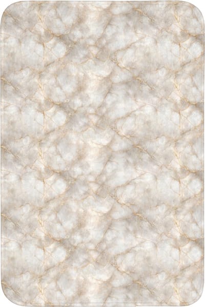 Badmat 60x90 cm - Antislip - Zandkleurig - Marmer - Natuursteen - Badmatten voor badkamer - Badkamermat - Douchemat - Badkamer mat