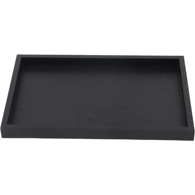Plateau de service rectangulaire en bois massif pour thé, café, collation, nourriture, plateaux de restaurant 25*18*2cm