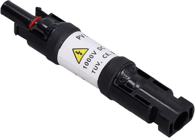Zonne-energie Connector - PV Diode - Stroom Beschermen - Hoge Weerstand - 1000 V - Zwart