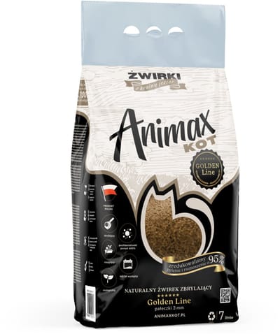 Animax Golden line - Kattenbakvulling - Geagglomereerde kattenbakkorrel 3mm - 7L