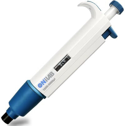 Laboratorium Pipet Instelbaar Volume Enkel Kanaal 0.5-5ml voor Nauwkeurig Pipetteren