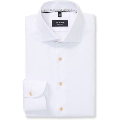 OLYMP Signature Overhemd, Tailored Fit, Signature Kent, Wit