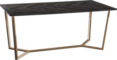 Dark Wood|Eettafel 175 cm 8 plaatsen in Houtlook Bruin