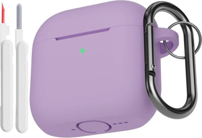 Zachte siliconen beschermhoes voor AirPods 4e generatie met reinigingsset - Schokabsorberend en duurzaam