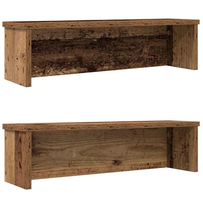vidaXL - Keukenrekken - stapelbaar - 2 - st - 50x15x16 - cm - oud - houtkleurig