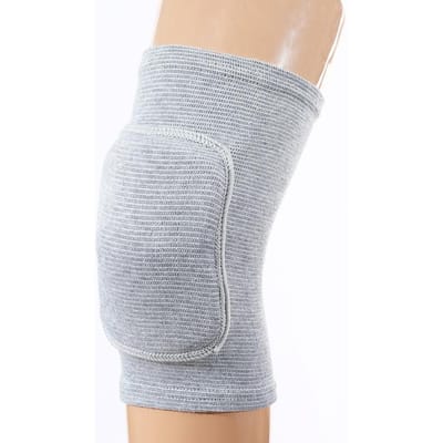 1 genouillère et coudière réglables, support de genou élastique flexible et respirant pour le cyclisme, la danse, le volley-ball M gris