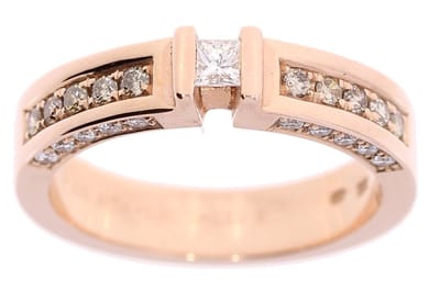 R&C – model Adora - roségouden - dames ring - 14 karaat – Naturel diamant 0.50 crt totaal - Gewicht 5.3 gram uitverkoop Juwelier Verlinden St. Hubert – van €1995,= voor €1295,=