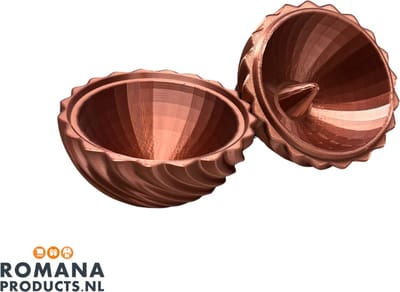 Romana Products - Sauna IJsbalmaker met Kegel - Infusiebal - Sneeuwbalvorm - Aroma en geur verdamper - Bronzen Accessoire voor Sauna en Wellness