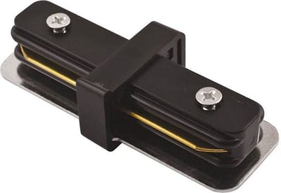 Spanningsrail Doorverbinder - Recht - 1 Fase - Zwart