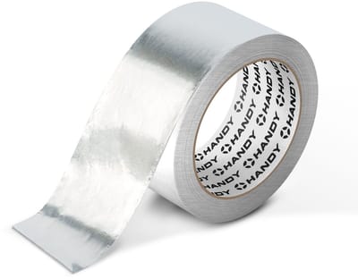 Aluminium Plaktape Zilver 25 m × 48 mm – Acryl Aluminium Tape Voor Isolatie, Afdichting En Reparatie – Hitte- En Vochtbestendig – Voor Binnen- En Buitengebruik [11065]