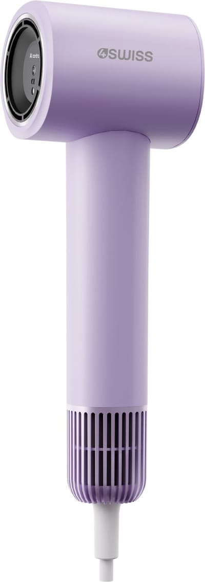 4SWISS F326 SmartAI+ Lavender - Haardroger - 1000W - Met ionisatie - 5 niveaus voor Temperatuurregeling - 2 Snelheidsstanden - Met koude luchtstroom - Lavender