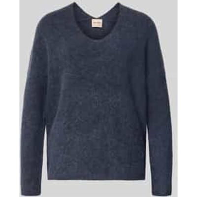 Gebreide pullover van wolmix met v-hals model 'THORA'