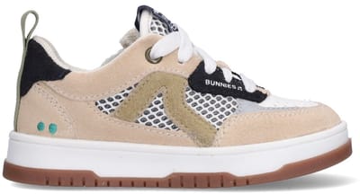 BunniesJR 226246-403 Jongens Lage Sneakers - Beige - Leer - Veters