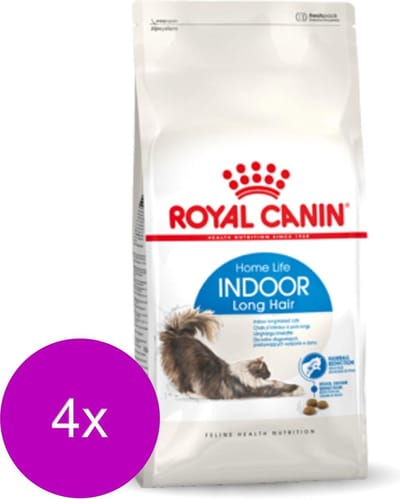 Royal Canin Indoor Long Hair - Kattenvoer - 4 x 4 kg