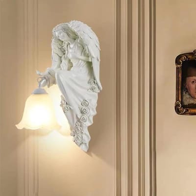 Wandlamp Engel - Decoratieve lamp - Sfeerverlichting huis - Moderne stijl - Zie beschrijving - Goud