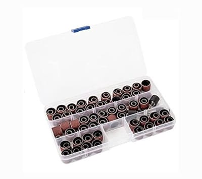 Dailygoods- Schuurhulzen Set van 104 Stuks - Trommelschuurband Kit
