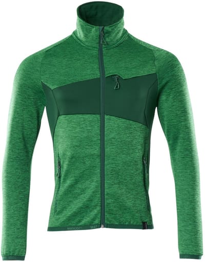 Mascot Accelerate Fleecetrui met rits 18103-316 - helder groen/groen - 2XL