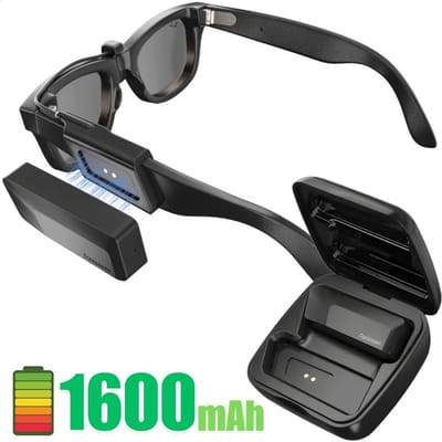 Transnovo Snap-On Powerbank 1600mAh oplader geschikt voor Ray Ban Meta Smart Glasses Gen 1 & 2 | ray ban zonnebrillen accessoires