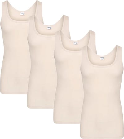 Beeren heren hemd - 4-pack - maat XXL - beige