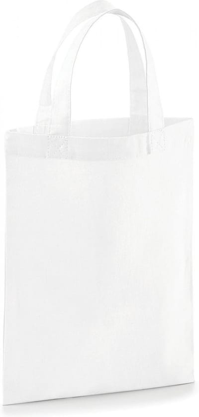 Westford Mill Cotton Party Bag For Life WM103 - White - 19 x 25 cm