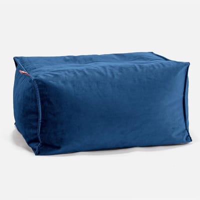Velvet Voetenbank Pouf Navy Blauw - Stijlvol en Duurzaam