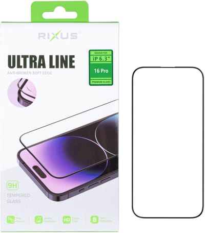 Rixus Clear HD Ultra Line Tempered Glass For Apple iPhone 16 Pro