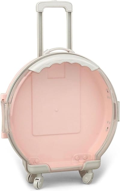 Cosensi - Poppenkoffer Mini-poppen Reiskoffer Babykoffer - Roze