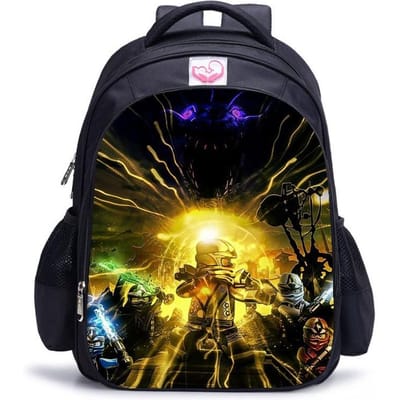 Lego Ninjago Seizoen 5 Cartoon Print Zwarte Rugzak black - large