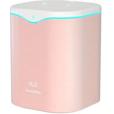 2000 ml Luchtbevochtiger Dubbele spray Nevelmondstuk Koele Mist Grote capaciteit Kleurrijk Nachtlampje usb H2O Lucht Diffuser Bevochtiger