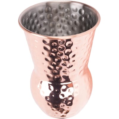 Gehamerde Beker Roségoud 400ml 304 Roestvrijstalen Drinkbeker voor Cocktail Wijn Dranken L(for 6.5-9kg)