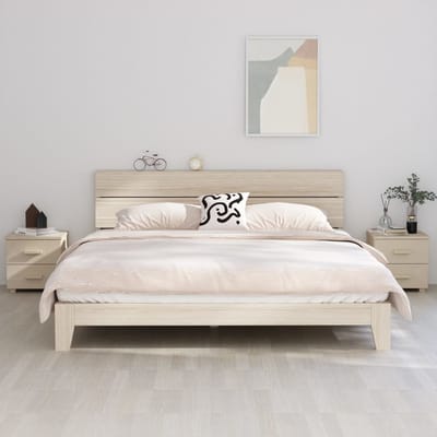 vidaXL - Nachtkastjes - HAMAR - 2 - st - 40x35x44,5 - cm - grenenhout - honingbruin