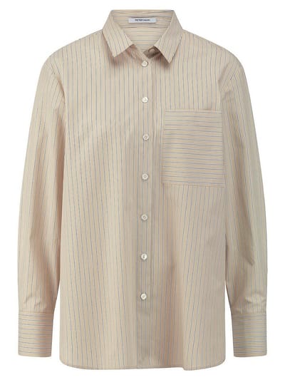 Blouse lange mouwen Van Peter Hahn beige