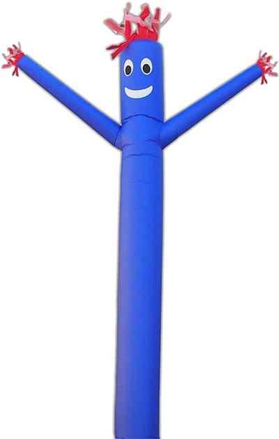 Reclame Opblaasbare Lucht Tube Man Wapperende Arm 6 Meter Voor Evenementen