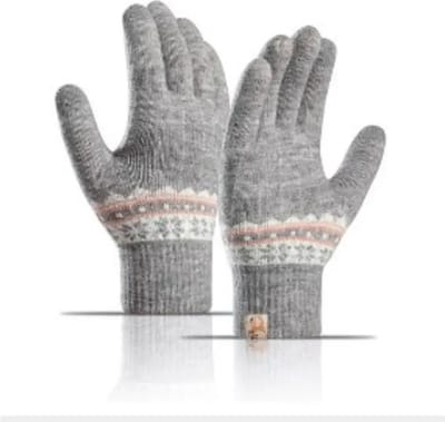 Bovista Winterhandschoen - Handschoenen - Touchscreen Handschoenen - Handschoenen WInter - Winter - Gebreid - Grijs