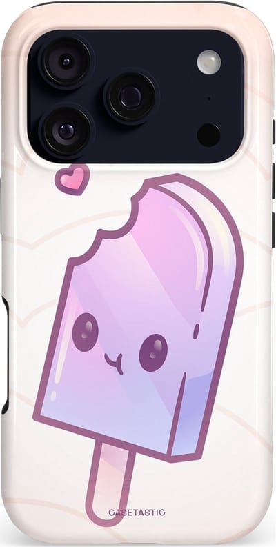 Casetastic hoesje geschikt voor Apple iPhone 17 Pro - MagSafe - Dubbellaagse bescherming - Zacht Paars IJs - Fashion Case - Wit Zand Lila