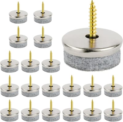 Ronde viltdoppen voor stoelen en meubels - 20 stuks, Ø 28 mm